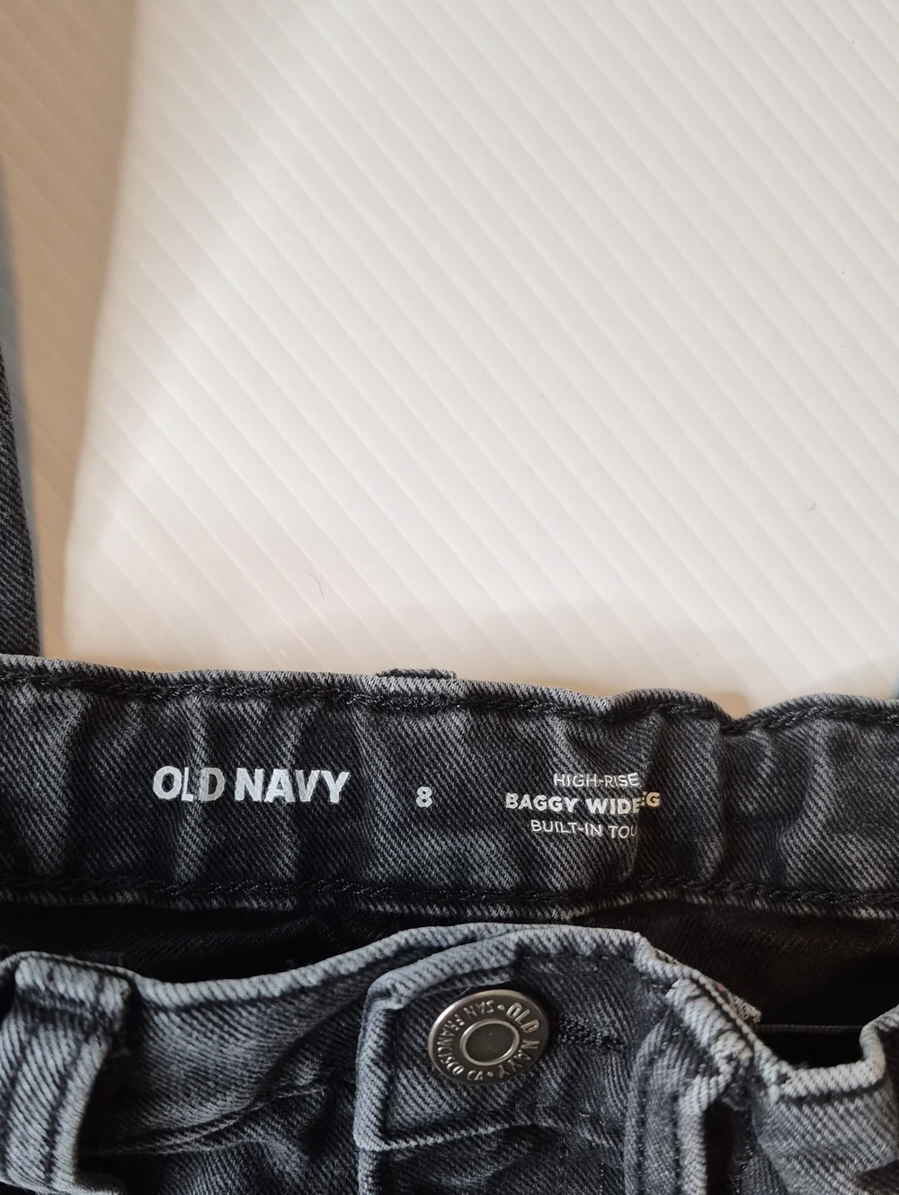 Old Navy Girl's Size 8 High-Rise Baggy Wide Leg Jeans
